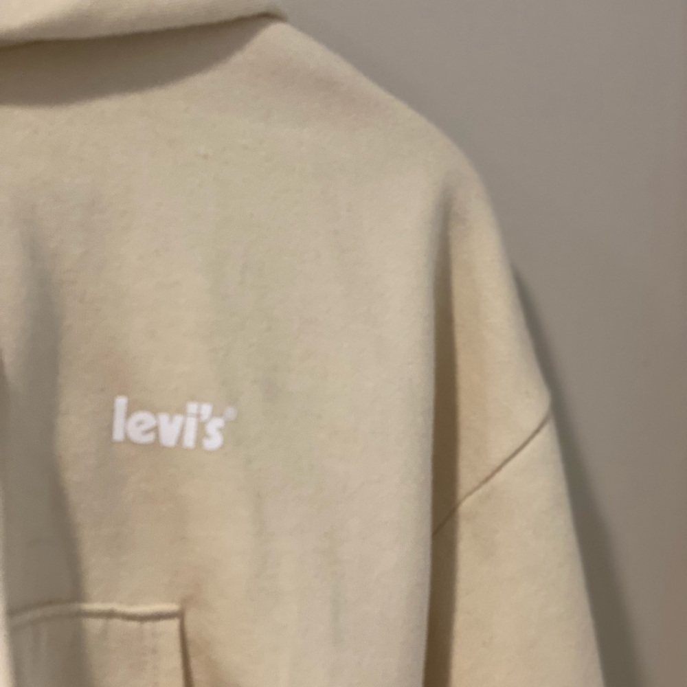 Levi's Beige Women's Cropped Hoodie